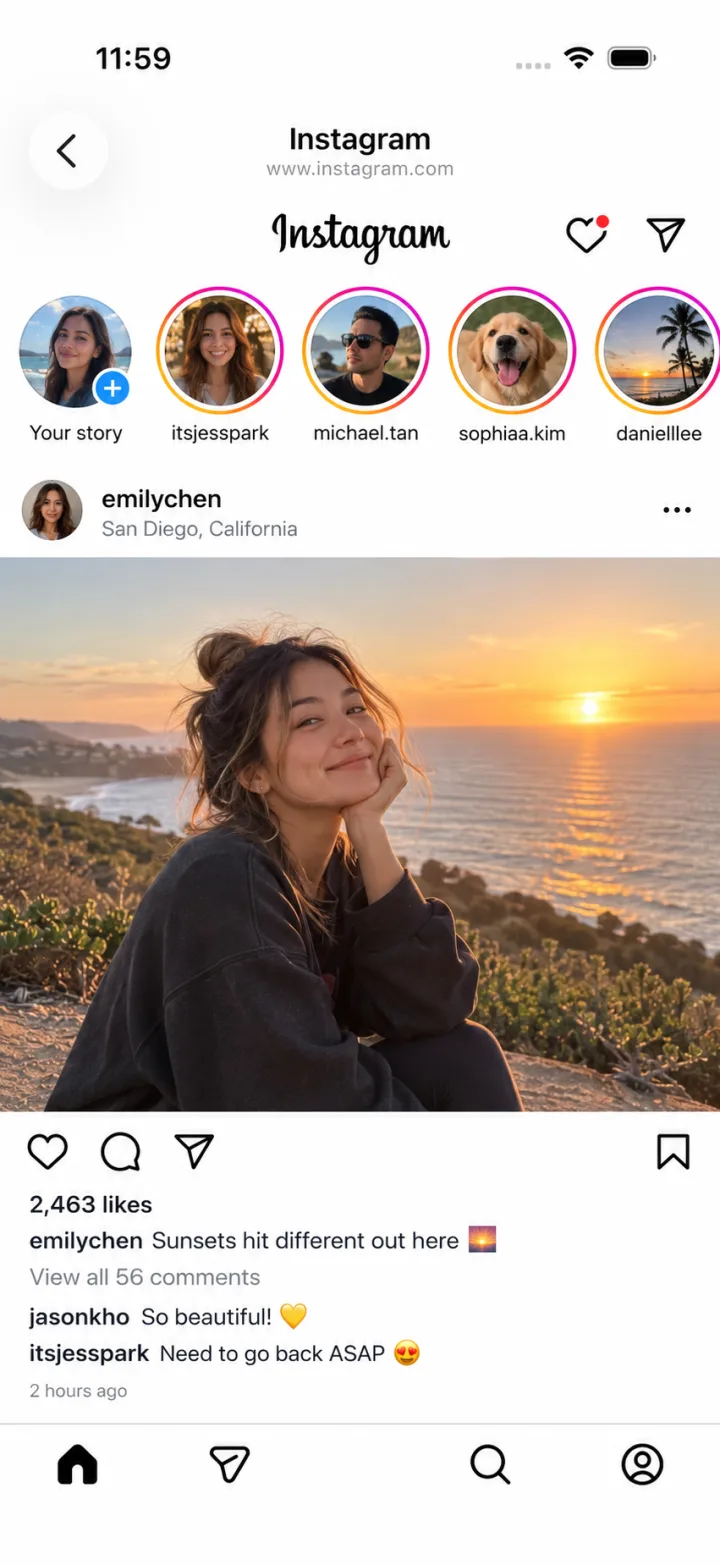 Scroll Fix's Instagram experience with no Reels tab